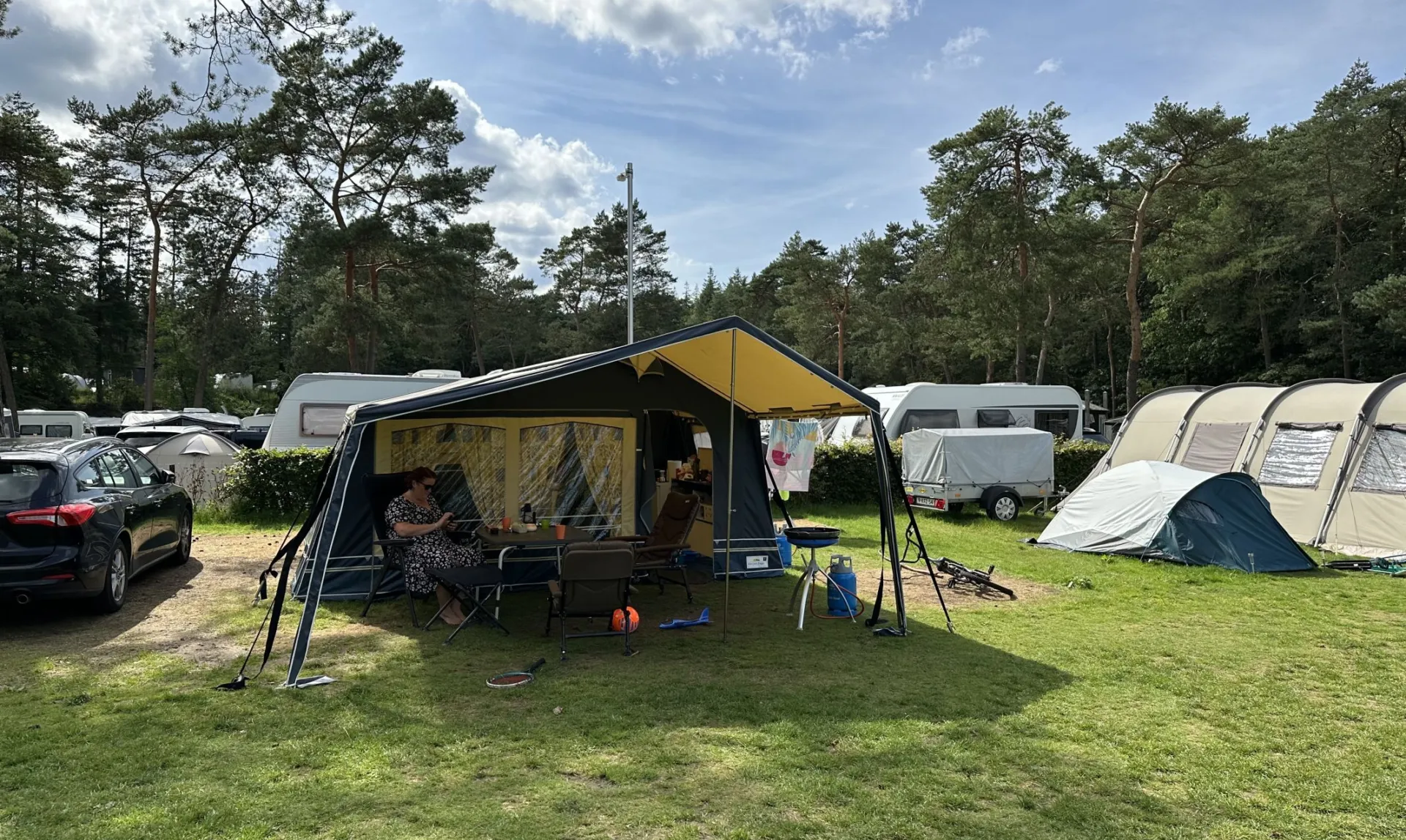 Camping Veluwe Kampeerplaats mus met prive sanitair 7