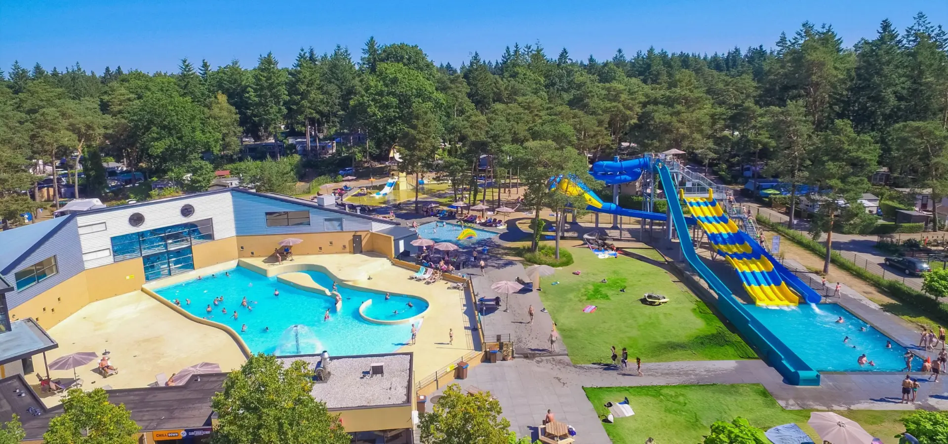 Campingplatz Veluwe mit Schwimmbad und Wasserrutschen Samoza